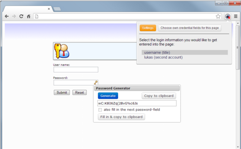 KeePass ChromeIPass