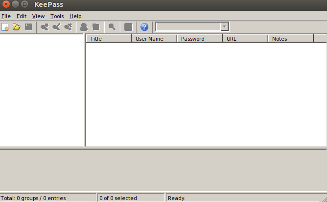 KeePass 1st UI