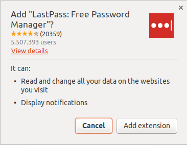 install lastpass browser extension