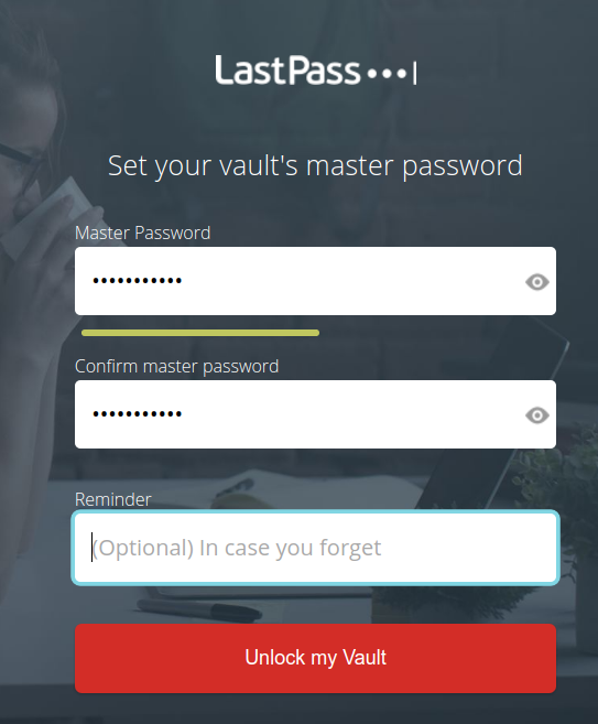 LastPass Sign Up - Part 2