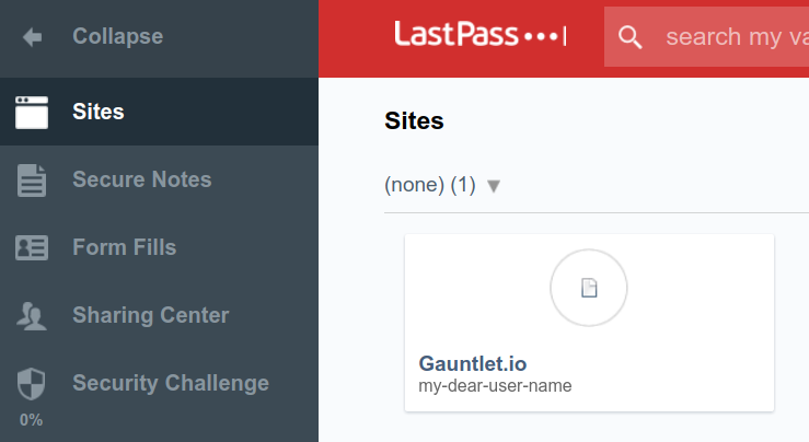 LastPass Usage - Launch Website